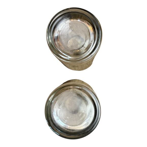 Vintage MCM Silver FadeTall Glasses Queens Lusterware Monogrammed X Good Cond - Picture 7 of 8